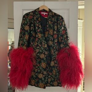 Lovers & Friends brocade long blazer